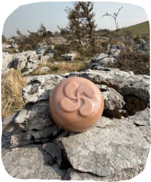 Savon fermier au lait de brebis à l'orange litsée citronné